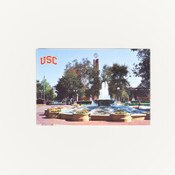 USC Trojans Fountain At Hahn Plaza Postcard